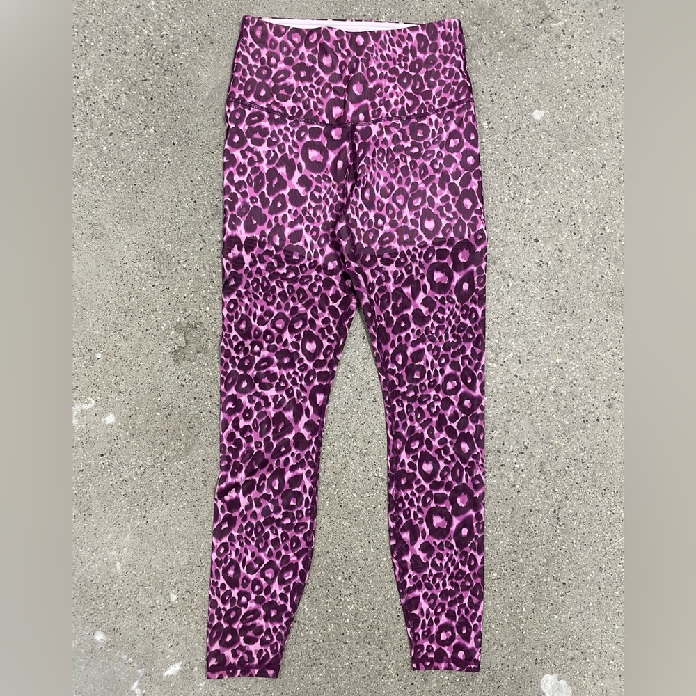 NWT $85 pink animal print Fabletics high waist mesh power form leggings size XS